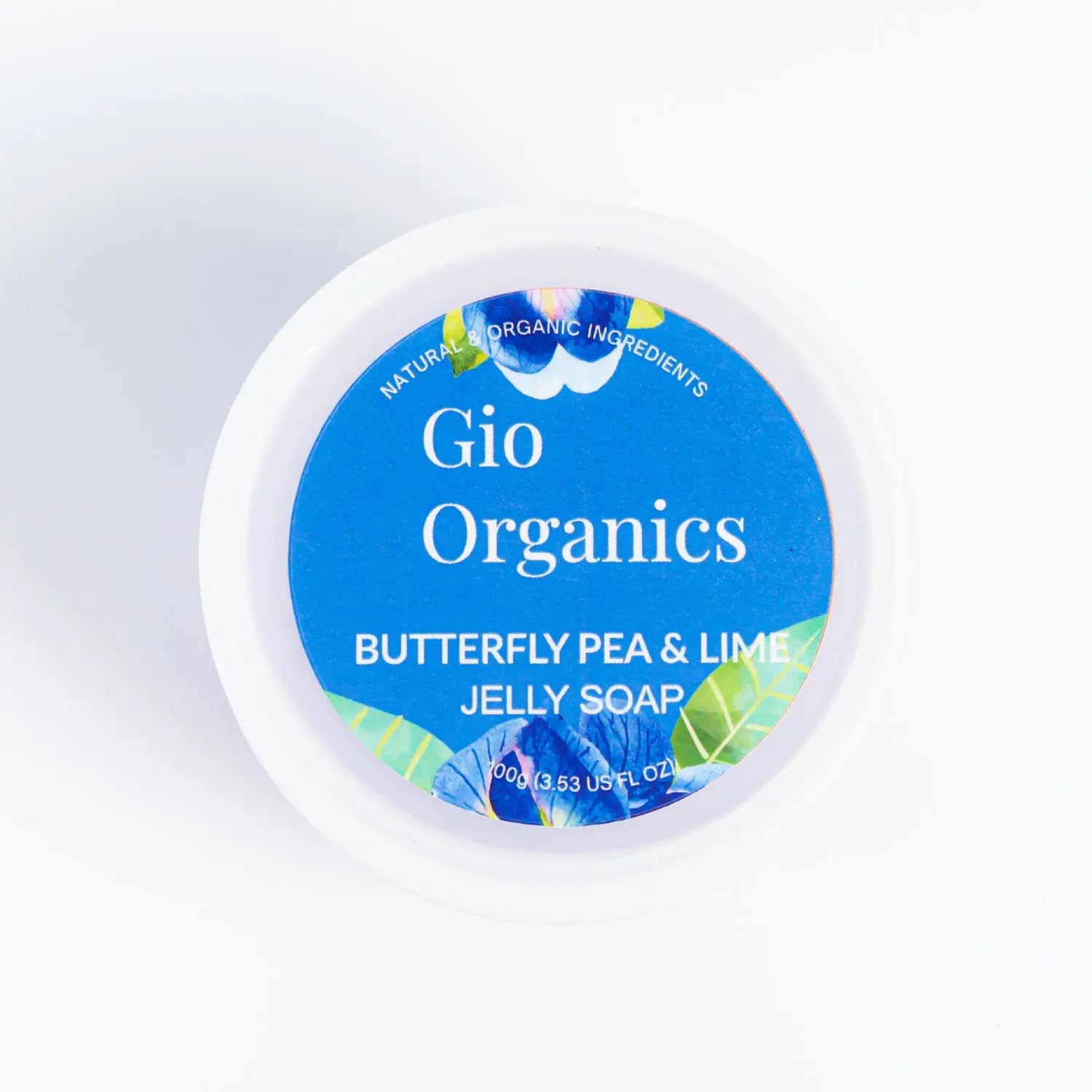 Butterfly Pea & Lime Jelly Soap gioorganics