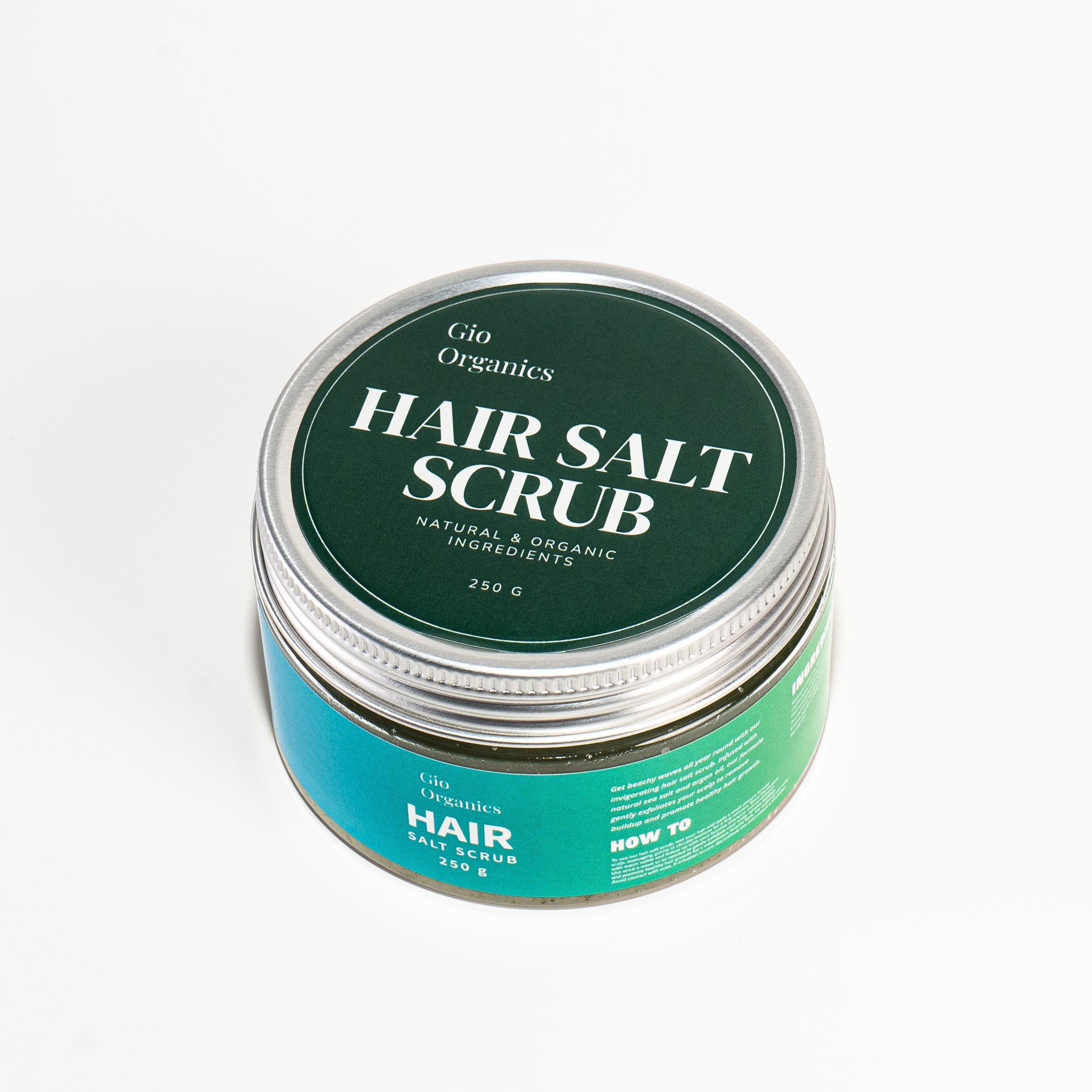 Tea Leaf and Pomegranate Hair Salt Scrub gioorganics