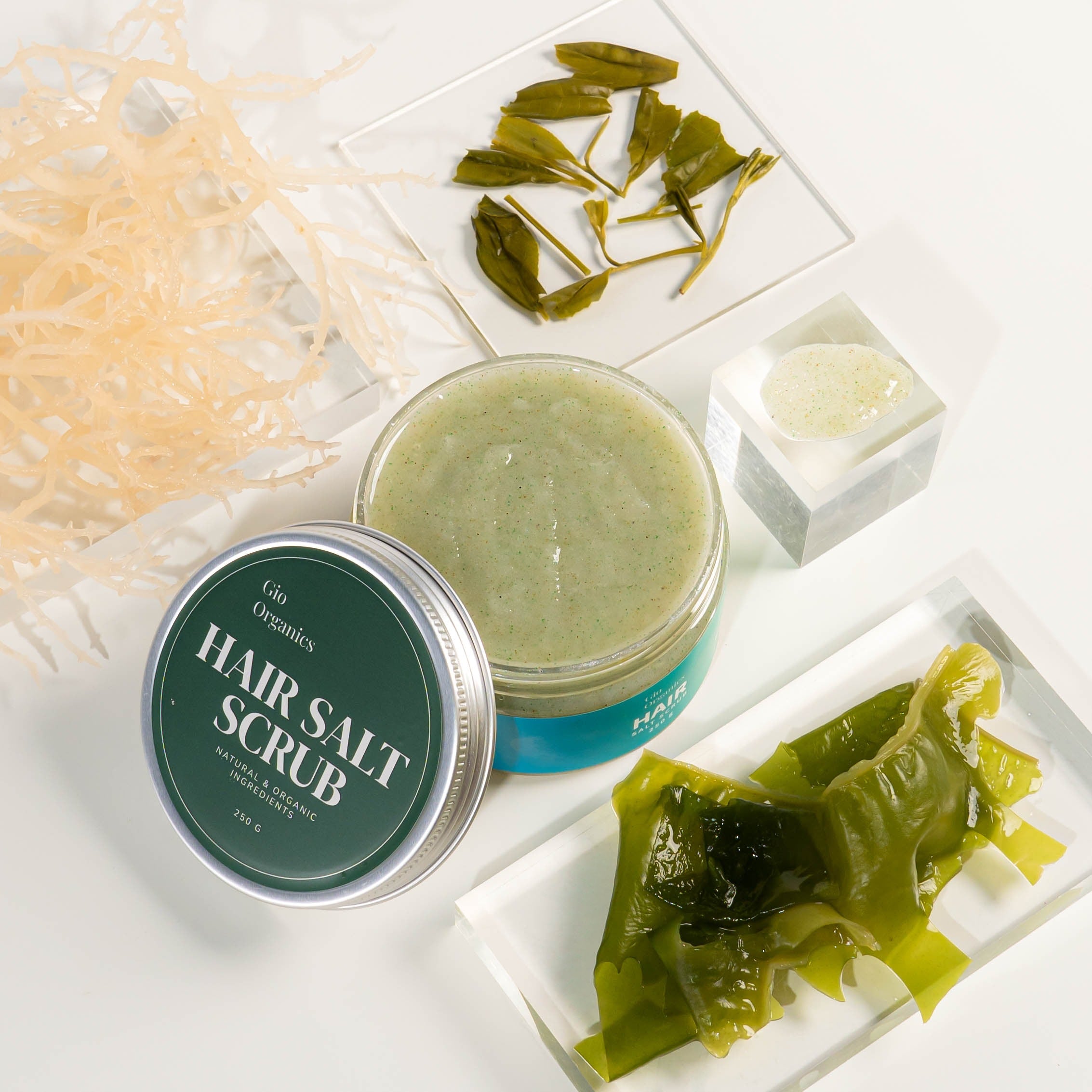 Hair salt scrub gioorganics